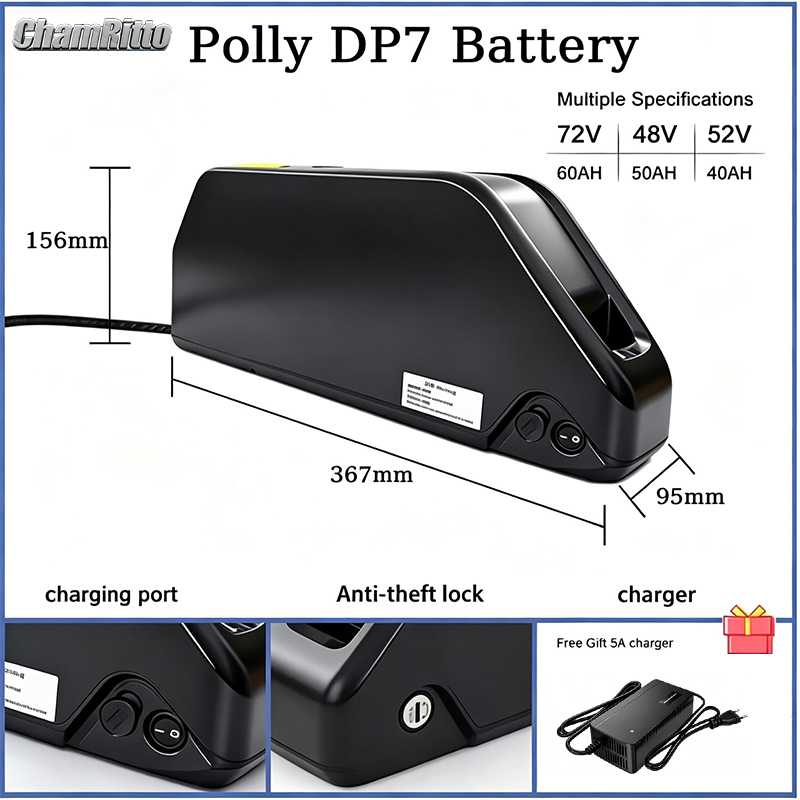 Hailong ebike battery 52v 36v  - đánh giá và giá Ebike Battery 48V 20Ah Hailong