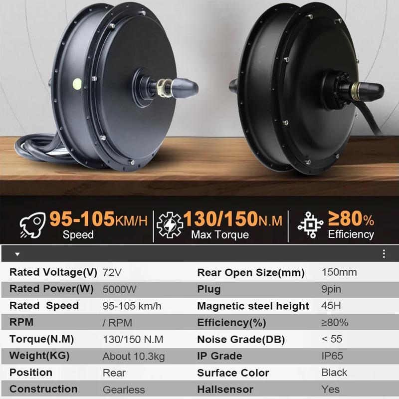 New MTX39 72V 5000W EBike Conv - đánh giá và giá 72V 5000W Hub Motor Kit