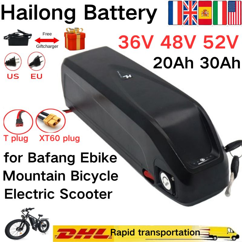 For Hailong Battery 36V 48V 52 - đánh giá và giá Ebike Battery 48V 20Ah Hailong