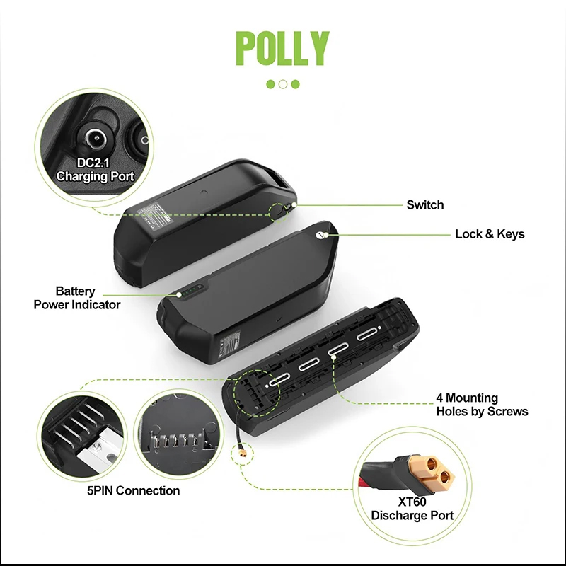 52v50ah Hailong Polly 48V 60V  - đánh giá và giá Electric Bicycle Battery 72V 30Ah