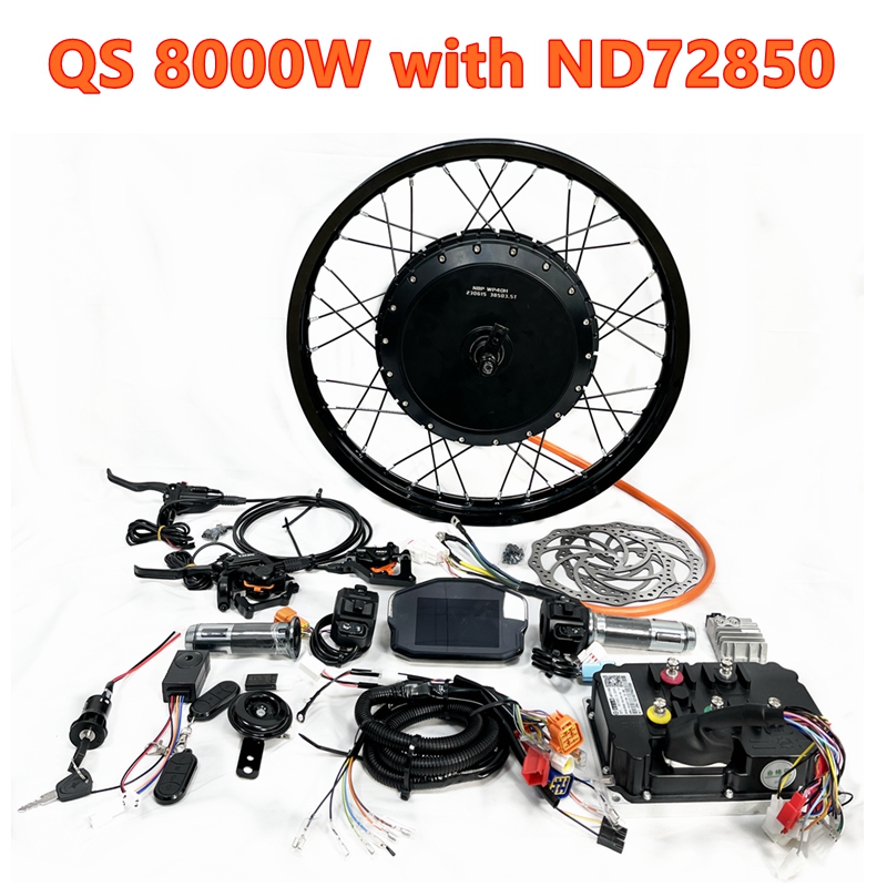 QS273 40H V3 Peak 8000W 150mm  - đánh giá và giá 72V 5000W Hub Motor Kit
